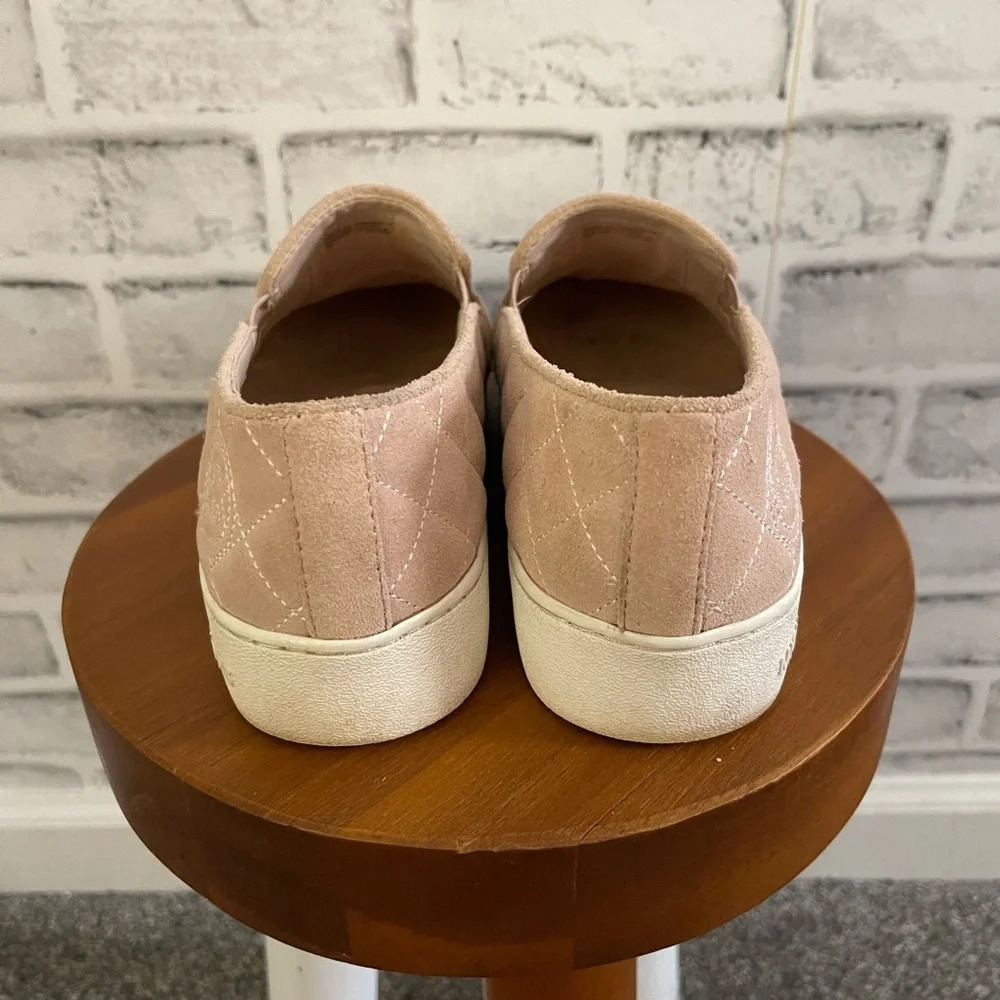 Women’s Michael Kors pink leather faux suede slip on loafer 7 - Picture 4 of 7